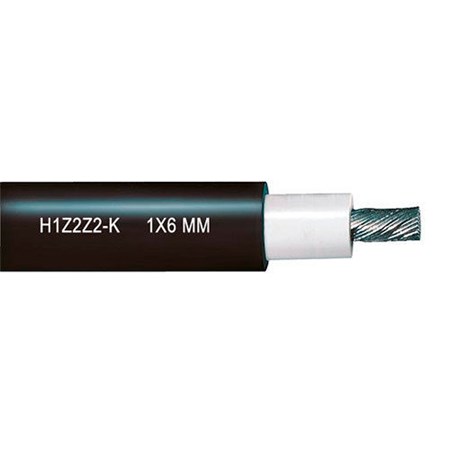 1x6mm² H1Z2Z2-K Siyah Solar Kablo